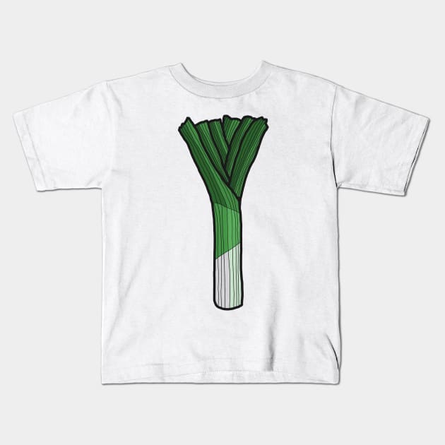 leek Kids T-Shirt by JatoLino